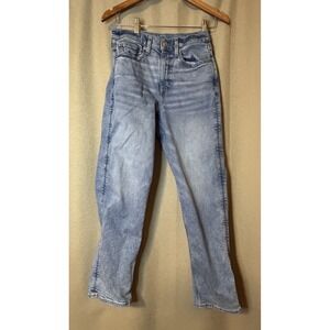 Womens American Eagle High Rise 90's Boyfriend Jeans Size 4 Short